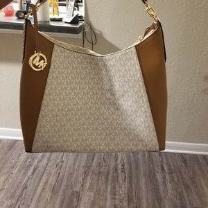 Michael Kors Kimberly leather hobo bag